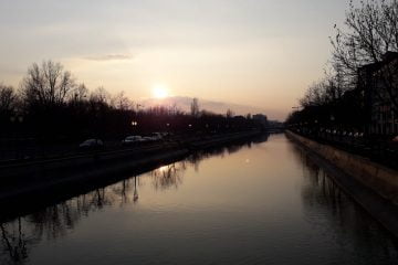 Apus de soare în București